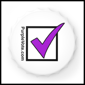 PurpleVote.com - Bottle Opener Front