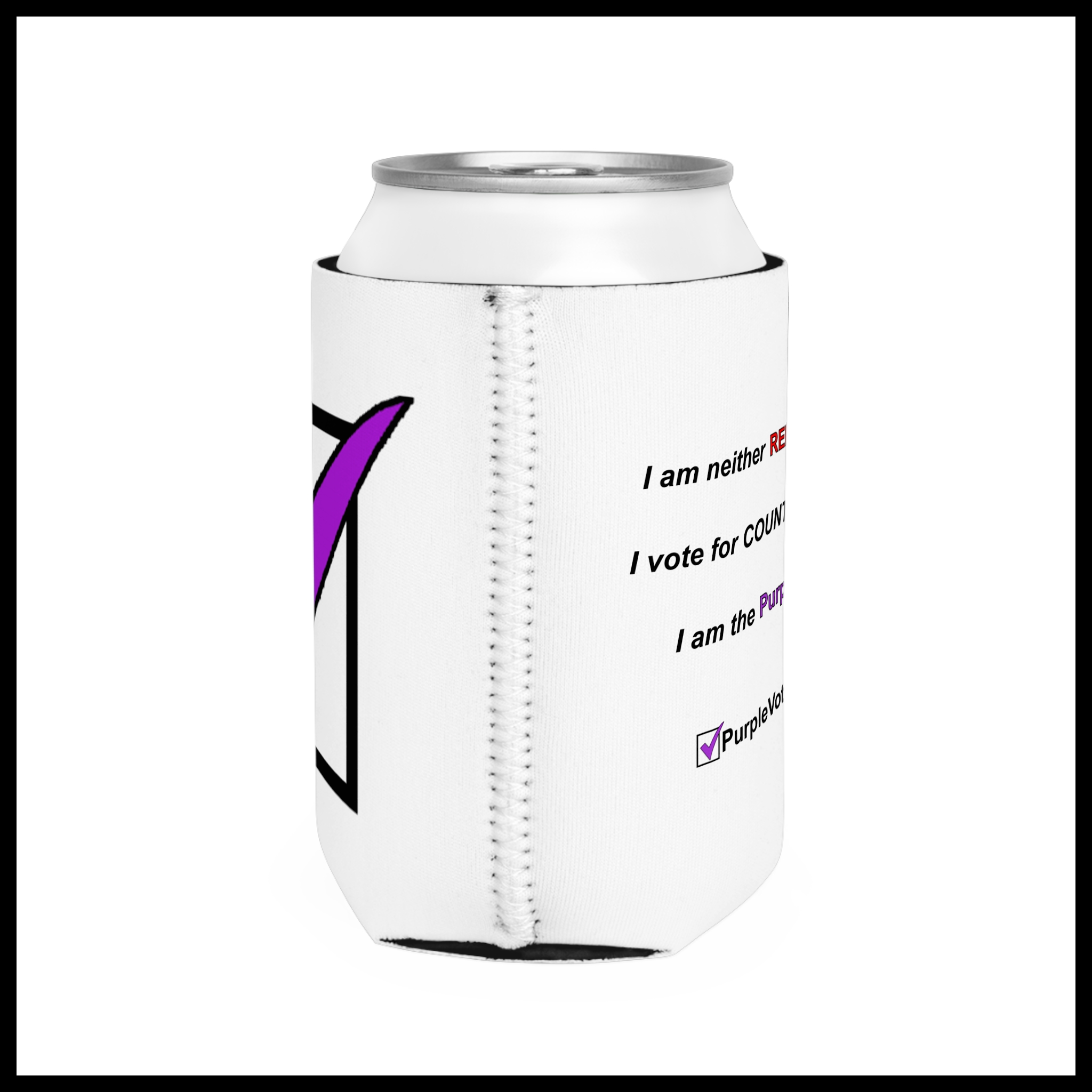 PurpleVote.com - Can Cooler Side