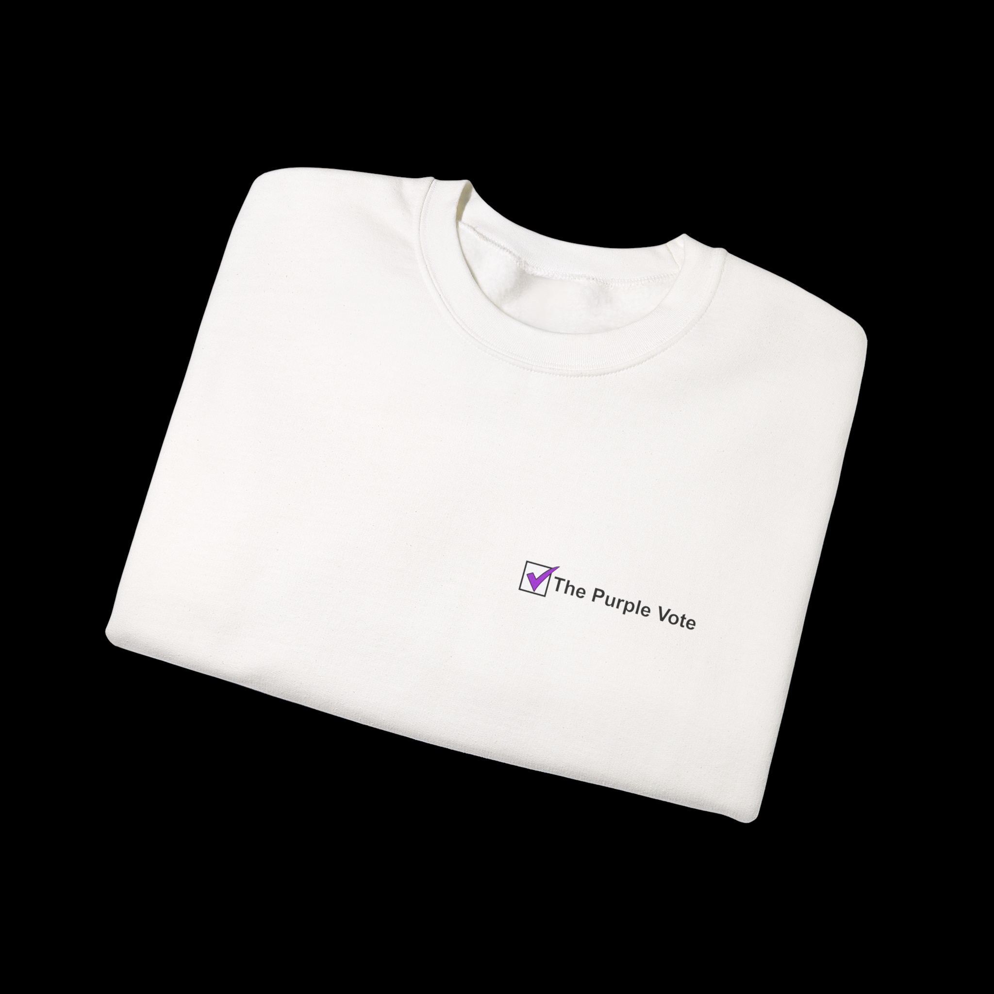 PurpleVote.com- Sweatshirt Fold