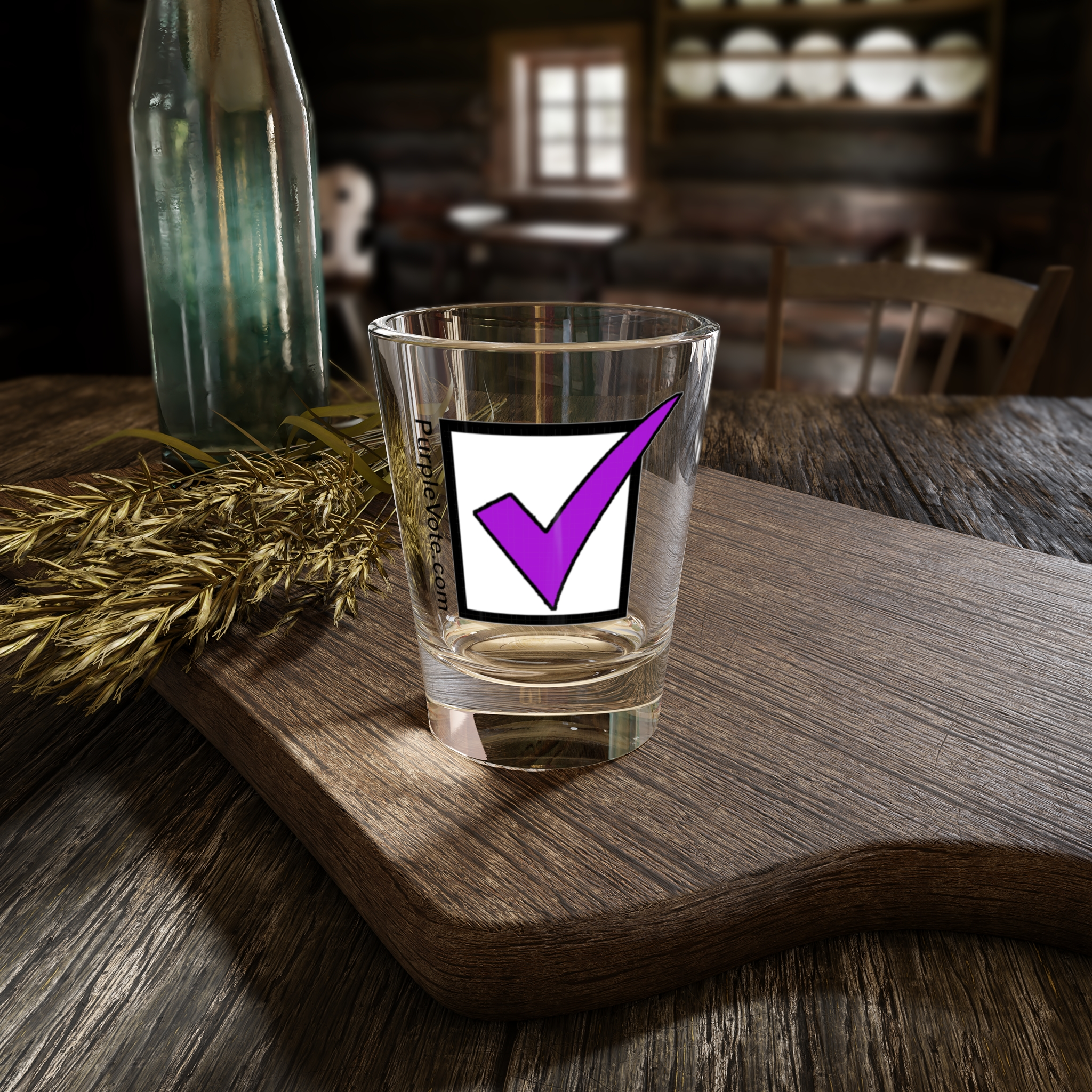PurpleVote.com - shot Glass context