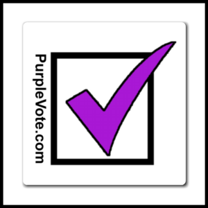PurpleVote.com - Square Magnet